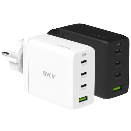 스카이랩 스카이 필 PD PPS 100W 4포트 GaN 접지형 충전기 SKY-GaN100G (케이블미포함)_이미지