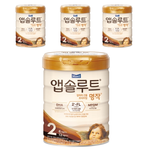 매일유업 앱솔루트 명작 2FL 2단계 800g (4개)