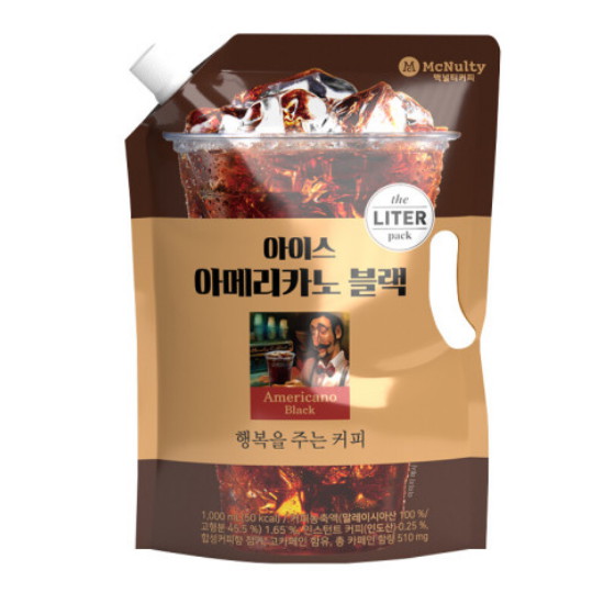 아이스 아메리카노 블랙 1L