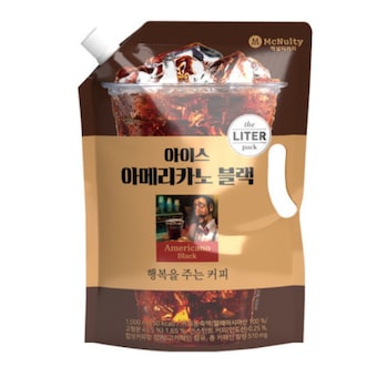 한국<b>맥널티</b> 아이스 아메리카노 블랙 1L