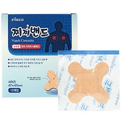 에버레이드 찌찌밴드 남성용 (12매)_이미지