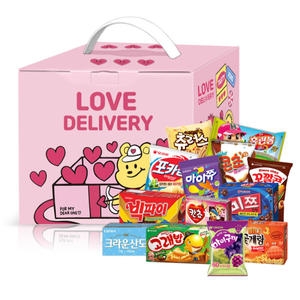 오리온 과자세트 핑크베어 B13_이미지