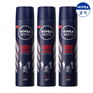 니베아 맨 데오드란트 스프레이 드라이 임펙트 200ml (3개)_이미지