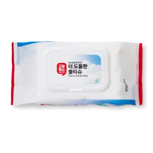 더 도톰한 물티슈 캡형 100매