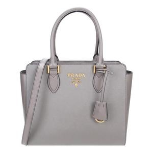 프라다 사피아노 소프트 레더 토트백 그레이_1BA113 2EDV F0572