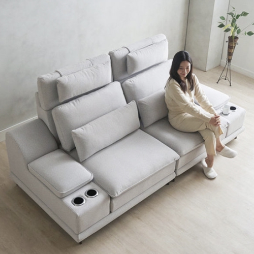 에보니아 제니 모션 슬라이드 확장형 고급형 이지클린 패브릭 소파 3인용_이미지