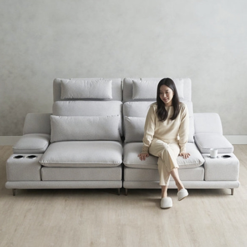 에보니아 제니 모션 슬라이드 확장형 고급형 이지클린 패브릭 소파 3인용_이미지