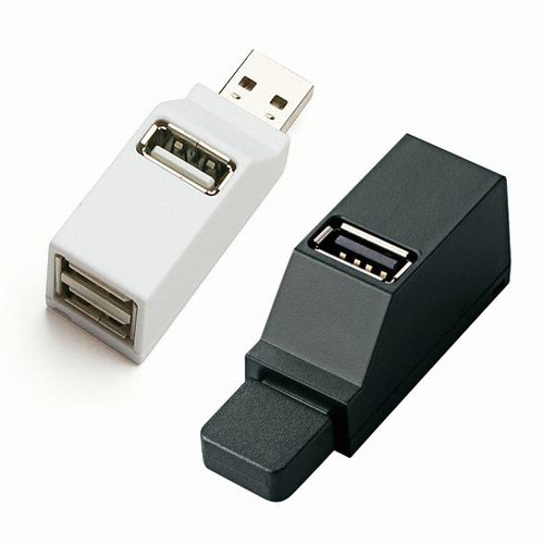 엘레컴 포트 USB2.0허브(U2H-PP3B) 무전원