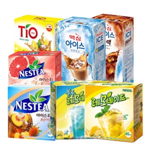 동서식품 맥심 아이스커피 복숭아 레몬 아이스티 레모네이드