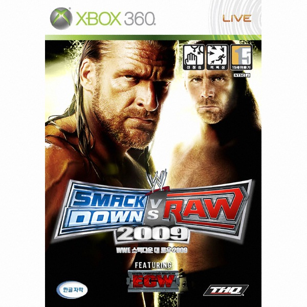 THQ WWE 스맥다운 대 로우 2009 XBOX360