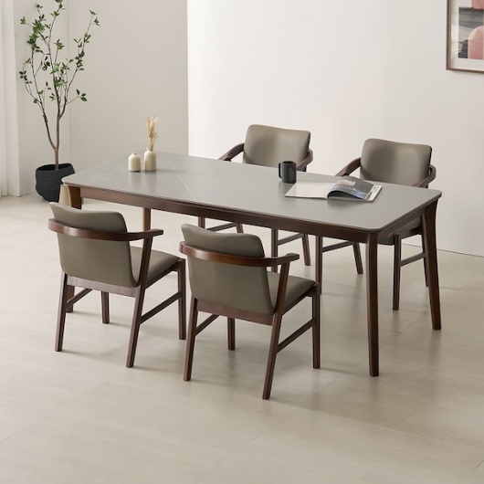 라로퍼니처 위니 포세린 통세라믹 식탁 1900 (의자4개)_이미지