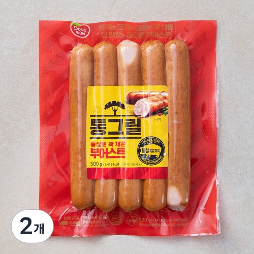동원F&B 오븐&통그릴 직화부어스트 500g (2개)_이미지