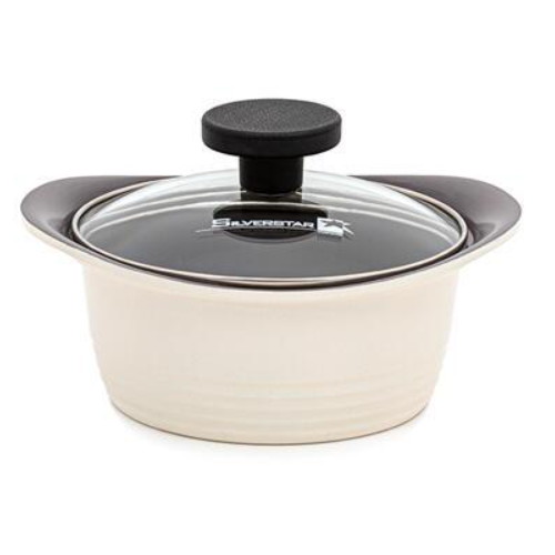 실버스타 오브니 세라믹코팅 주물냄비 양수 (16cm)