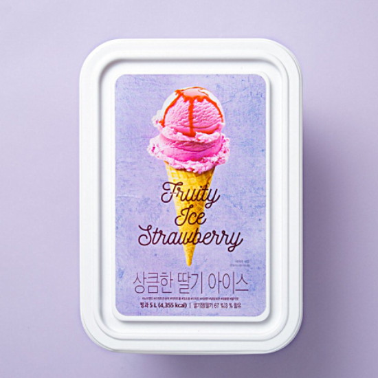 이마트 노브랜드 상큼한 딸기 아이스 5L (1개)_이미지