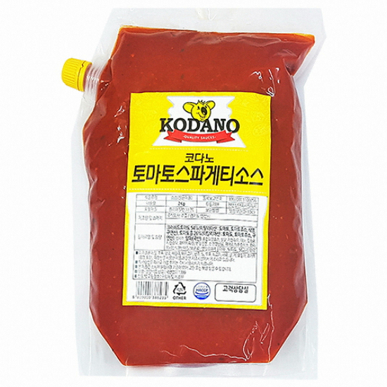조흥 코다노 토마토스파게티소스 2kg (1개)