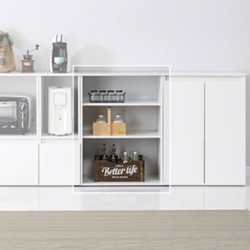 앨리 LPM코팅 낮은 오픈 주방수납장