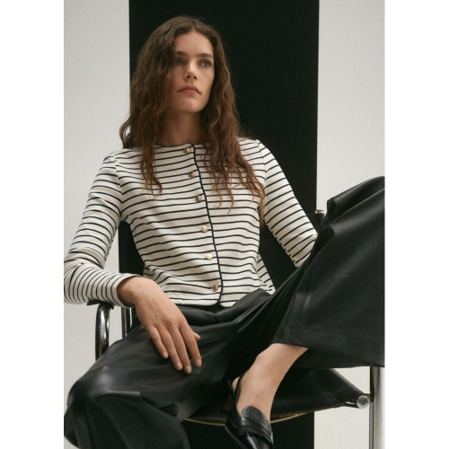 망고 여성 가디건 PORTO Ecru 87064079_이미지