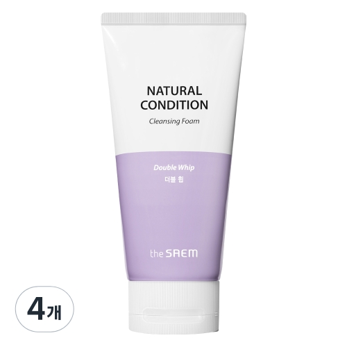 더샘 내추럴 컨디션 더블휩 클렌징 폼 150ml (4개)_이미지