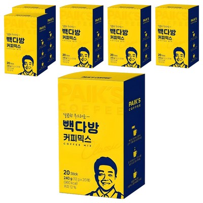 더본코리아 빽다방 커피믹스 Classic 20개입 (6개)_이미지