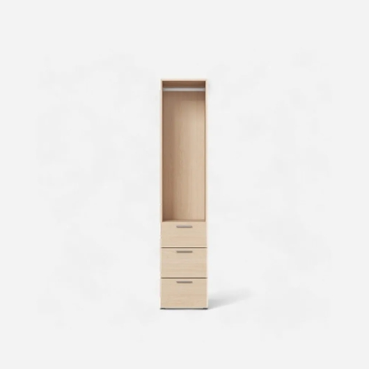 한샘 샘베딩 드레스룸 행거서랍형 400 (높이 194cm)_이미지