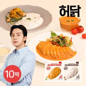 허닭 소스 슬라이스 닭가슴살 화이트 머쉬룸 120g
