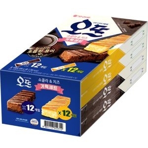 오리온 오리온 오뜨 과자케이크 세트 쇼콜라 6p x 2 + 치즈 COUP_이미지