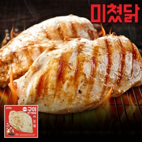 더베네푸드 미쳤닭 구이 닭가슴살 고추맛 200g (5개)_이미지