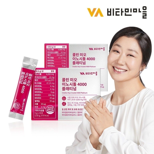 비타민마을 콜린 미오 이노시톨 4000 플래티넘 5g 30포 (2개)_이미지