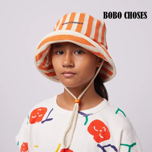 보보쇼즈 키즈 스트라이프 버킷햇 모자 B125AI019