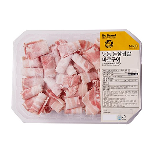 이마트 노브랜드 냉동 삼겹살 바로구이 1kg (1개)_이미지