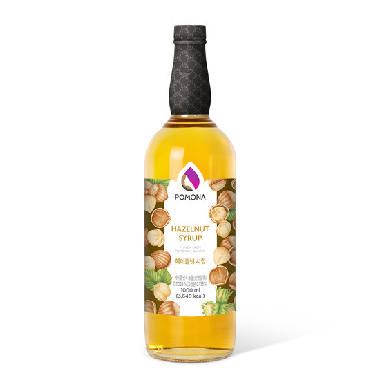 포모나 헤이즐넛 시럽 1L (6개)_이미지