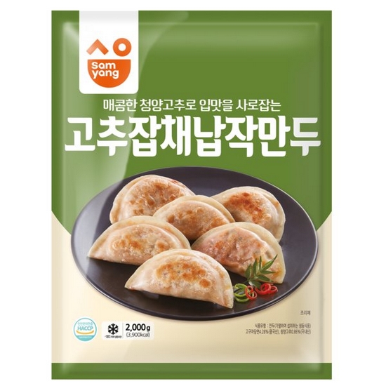 삼양식품 고추잡채 납작만두 2kg (2개)
