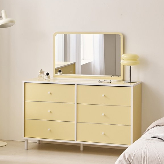 나무뜰 마몽 E0 양면 6단 와이드 서랍장+화장대 거울 1200이미지입니다. 누르면 해당 게시물로 새창이동합니다.