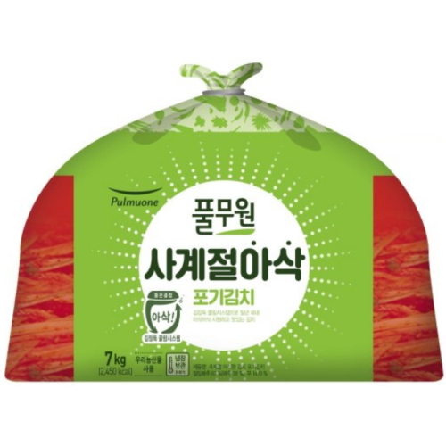 풀무원 사계절 아삭 포기김치 7kg (1개)_이미지