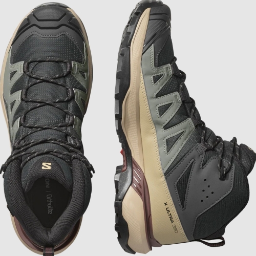 살로몬 X 울트라 360 MID GTX 블랙 브라운 S251107OUL81 L47755400_이미지