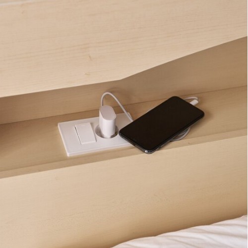 상일리베가구 로한 수납 LED침대 Q (본넬스프링)_이미지