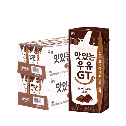 남양유업 맛있는우유 GT 초코 190ml (48개)