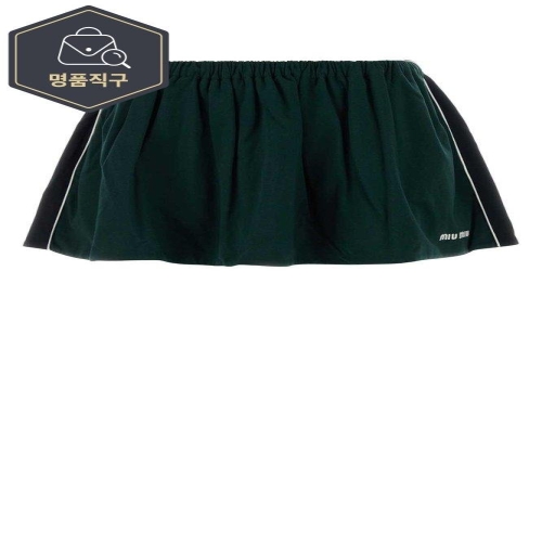 미우미우 라프리마 여성 티셔츠 MJD232SOOO182D F0R3V 그린 /2