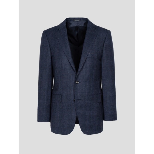 Prestige 울 체크 레귤러핏 수트 재킷 네이비_GA4901P15R