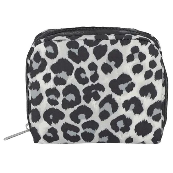 뉴트럴 레오파드 스퀘어 코스메틱 파우치 6701.HC19