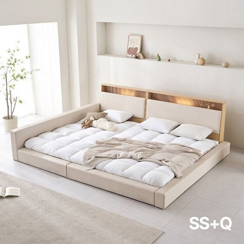아씨방 릴렉스업 저상형 LED 수납 밸런스 패밀리침대 SS+Q이미지입니다. 누르면 해당 게시물로 새창이동합니다.