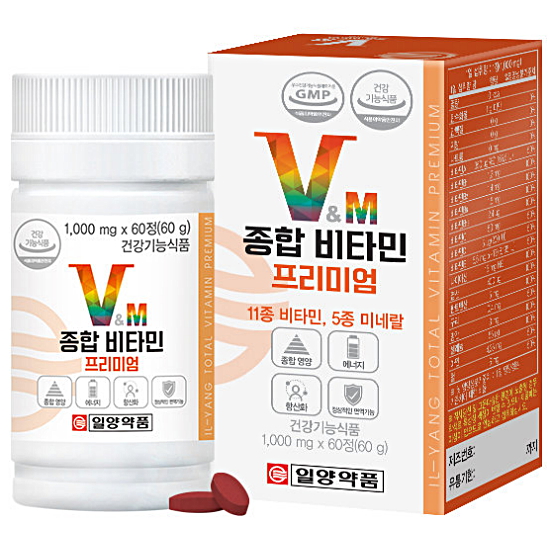 일양약품 종합 비타민 프리미엄 60정 (1개)