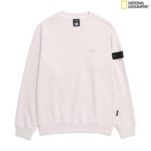 내셔널지오그래픽 블루핀 로고 세미오버핏 맨투맨 N251USW210_이미지