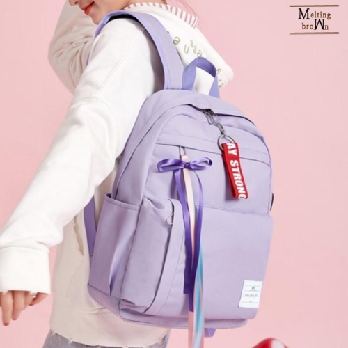 멜팅브라운 여자 대학생 백팩 캐주얼백팩 학생가방 DF826 6512629A_이미지