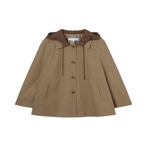 올리브데올리브 OW5AR810 탈부착 배색후드 트렌치자켓_이미지