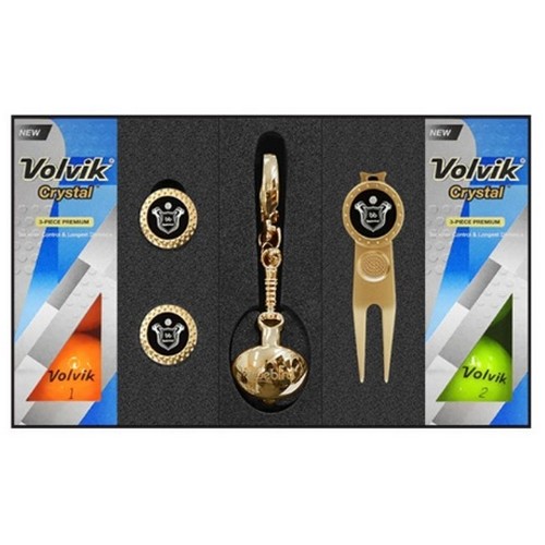 볼빅 크리스탈 6구+잔디보수기+볼라이너+볼마커 세트