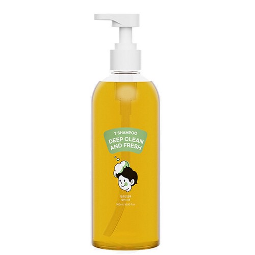 와프랩 티 샴푸 딥 클린 앤 프레시 짧은머리용 500ml (1개)_이미지