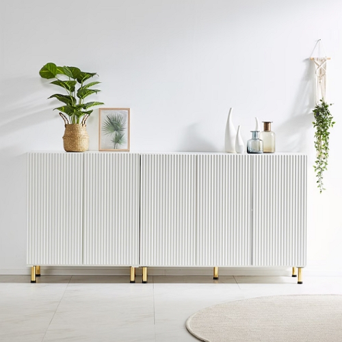 플랜데코 노하우 PAP 템바보드 다리형 높은 거실장세트 2000