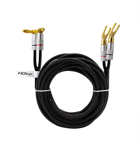 탑라인에이치디 HDTOP HT-TP 30C 블랙 바나나 to 말굽 스피커케이블