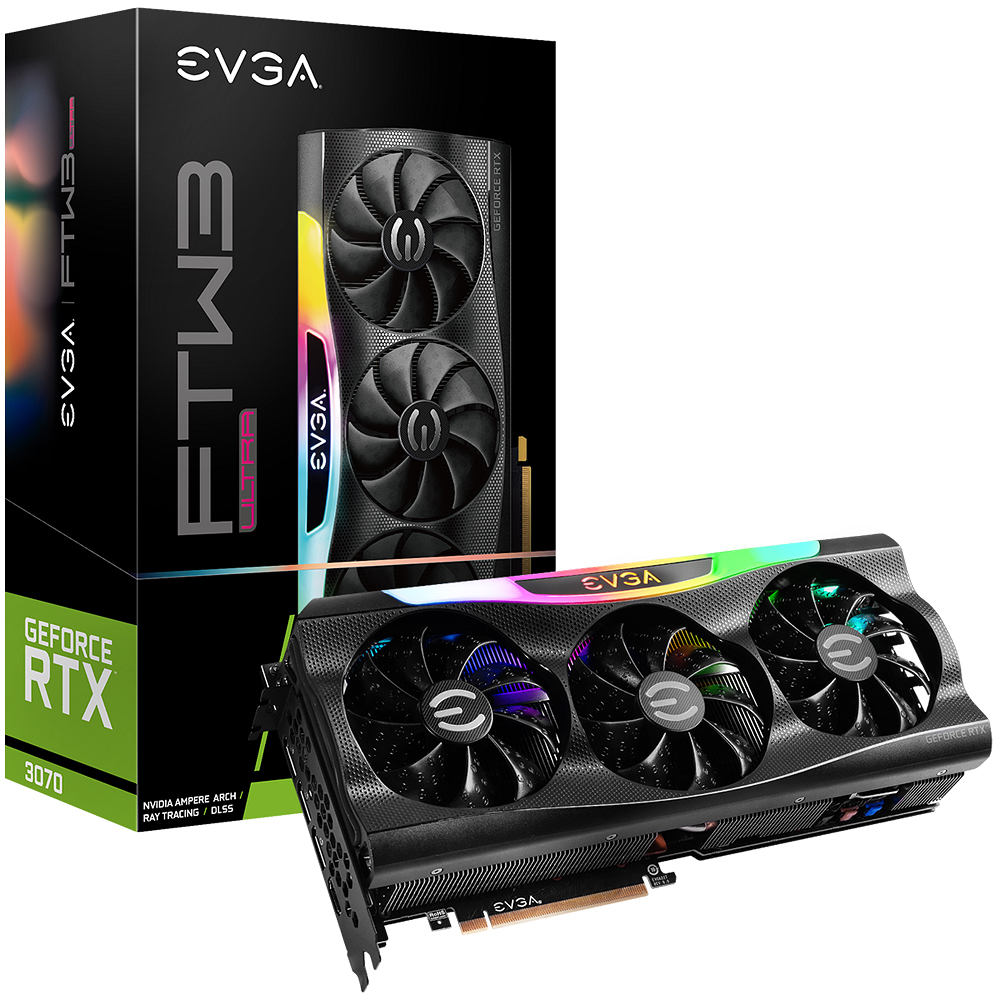 EVGA 지포스 RTX 3070 FTW3 ULTRA GAMING D6 8GB LHR_이미지